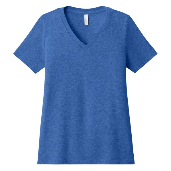 Women's Relaxed Heather CVC V Neck Tee Thumbnail